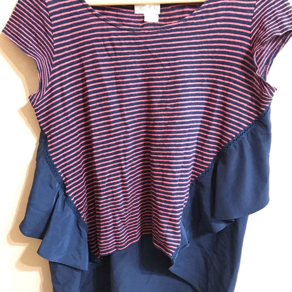 Anthropologie Meadow Rue striped Swing blouse